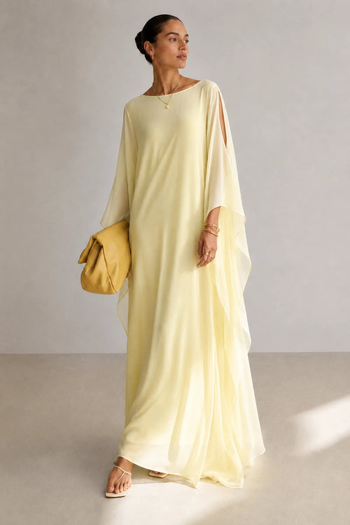 Selma dress in a soft neutral tone